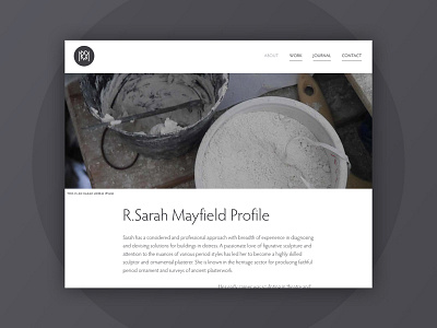 R.Sarah Mayfield - Top view css webdesign