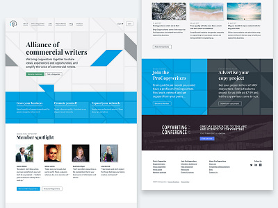 ProCopywriters desktop home page