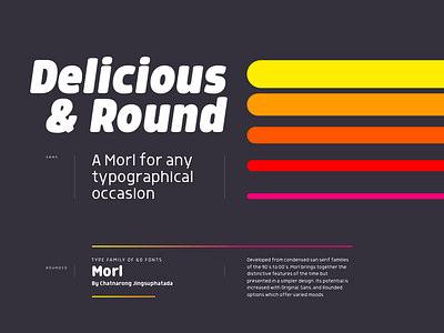 Morl fonts morl round sans typography