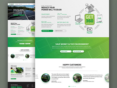 Green Energy Technologies design pitch website