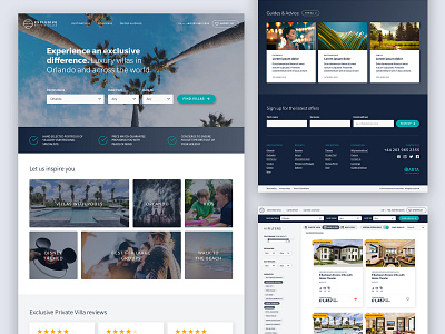 Exclusive Private Villas responsive web design web design