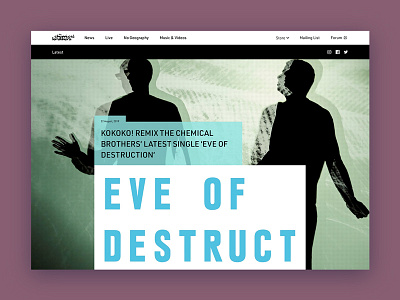 The Chemical Brothers responsive web design web design