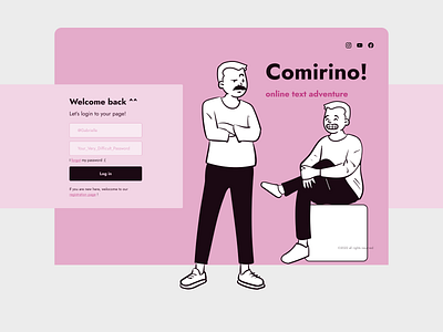 Login Page design figmadesign flat illustration ui ui ux design web design