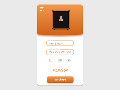 Credit Card Checkout || Daily UI #002 credit card form daily 100 challenge mobile ui web design