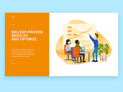 Deliver Proven Results branding design illustration vector