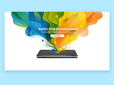 Watch Your Business Grow branding design illustration vector
