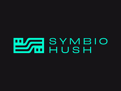 Symbio Hush brand identity branding design business cards logo marketing agency san antonio vector