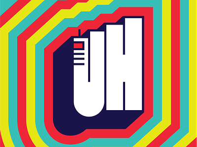 U H brand identity branding city color logo