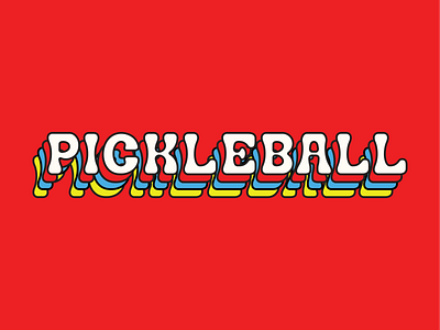 NBB Pickleball 🪦 branding illustration pickle pickleball typography va vector