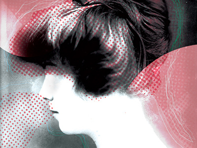 Experimenting essence graphic art halftone overlay photoshop pink white