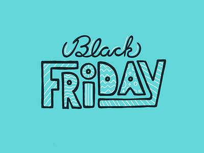 Happy Friday bhm black black friday blue friday hand drawn hand lettering illustration letters procreate type typography