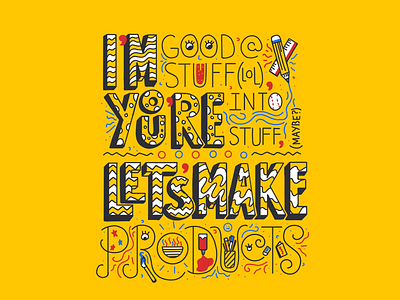 Wait for the Moment illustration lyrics procreate school days typography vulfpeck yellow