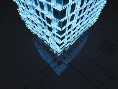 Cube c4d cinema 4d cube lightning photoshop render
