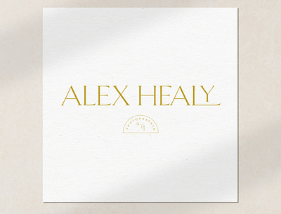Alex Healy Logo branding logo design modern logo design photographer logo