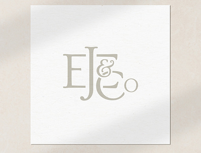EJCO Logomark brand identity brand identity designer branding classic logo classical logo design custom design design logo design logo designer logo mark logomark