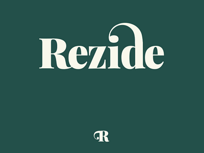 Custom Logotype and Mark for Rezide