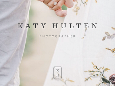 Katy Hulten Photographer Logo Design art direction brand identity brand identity design brand identity designer branding contemporary custom design logo logo design logomark