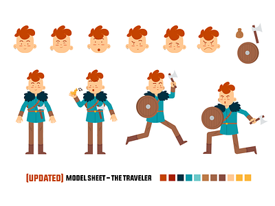 Personagem ModelSheet UPDATE character animation character design motion