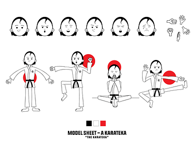 The Karateka - Model Sheet character animation character design model sheet