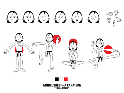 The Karateka - Model Sheet