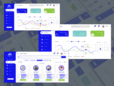 Recriuter Dashboard / Dashboard UI dashboard design job search modern ui ux web design