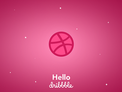 Dribble debut design first shot hello dribbble universe
