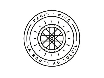 Paris - Nice bicycle cycling line logo race wheel