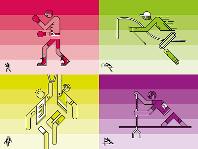 Otl Aicher Icons 2 basketball boxing icon icons line olympics otl aicher rowing sports