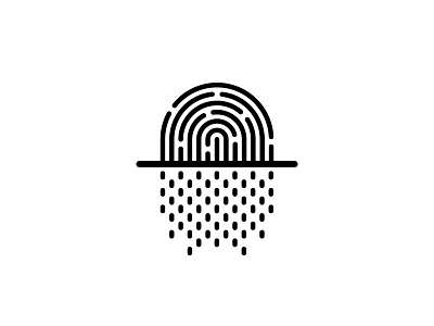 Fingerprint Scanner finger fingerprint icon line icon scanner