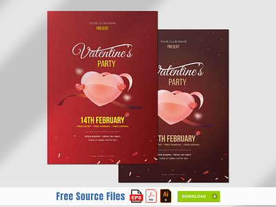 Valentine's Day & Party Flyer