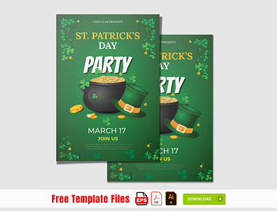 St. Patrick's Day Flyer a4 size design event flyer design graphic design illustrator party flyer photoshop print design. rkdgraphic social event flyer st patricks st patricks day st patricks day flyer