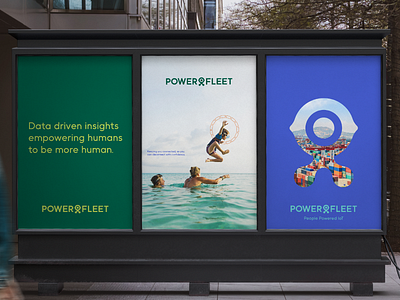 Powerfleet: People Powered IoT Campaign branding color ooh outdoor technology