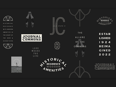 Journal Commons Branding branding typography