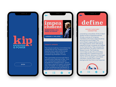 Political Learning App UX/UI Design