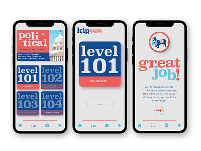 Political Learning App UX/UI Design