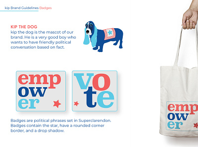 Political Learning App, kip, Branding