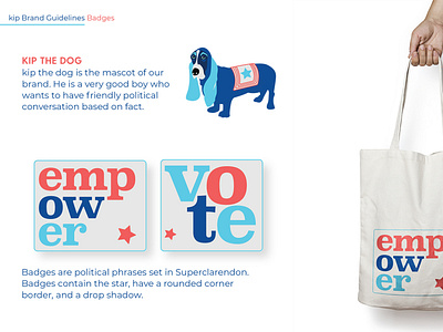 Political Learning App, kip, Branding