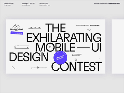 Designflows 2021 branding design typography ui web design