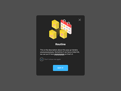 Onboarding - Routine
