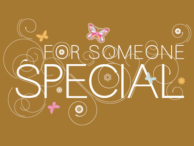 For a special someone gift cards illustration lettering nina hunter swirls typography
