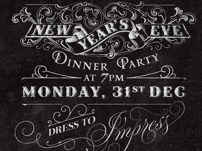 New Year's Eve Invitation Design