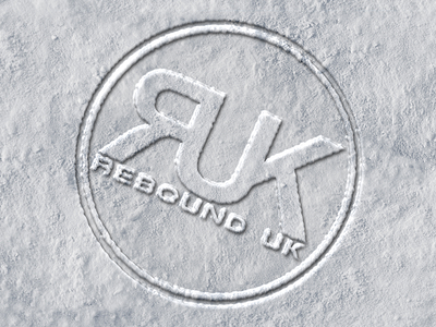 Rebound UK snow imprinted logo