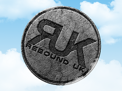 Rebound UK concrete logo concrete logo stone