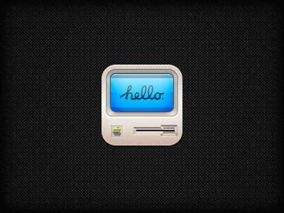 Macintosh ios icon app apple classic computer download freebie hello icon ios mac macintosh
