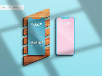 Phone Screen Mockup Design For Branding