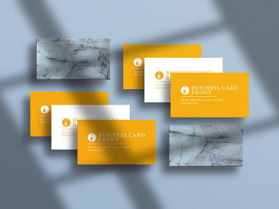 Yellow Business Card Branding Set