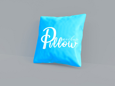 Pillow 3d app blue branding design graphic design illustration logo minimal mockup design pillow typeface typography ui ux vector