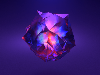 Crystal Fracture 3d cinema 4d cinema4d crystal redshift