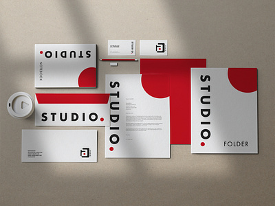 Brand identity design for AJ Studio