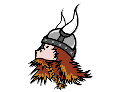 Viking Hog hog illustration pig viking